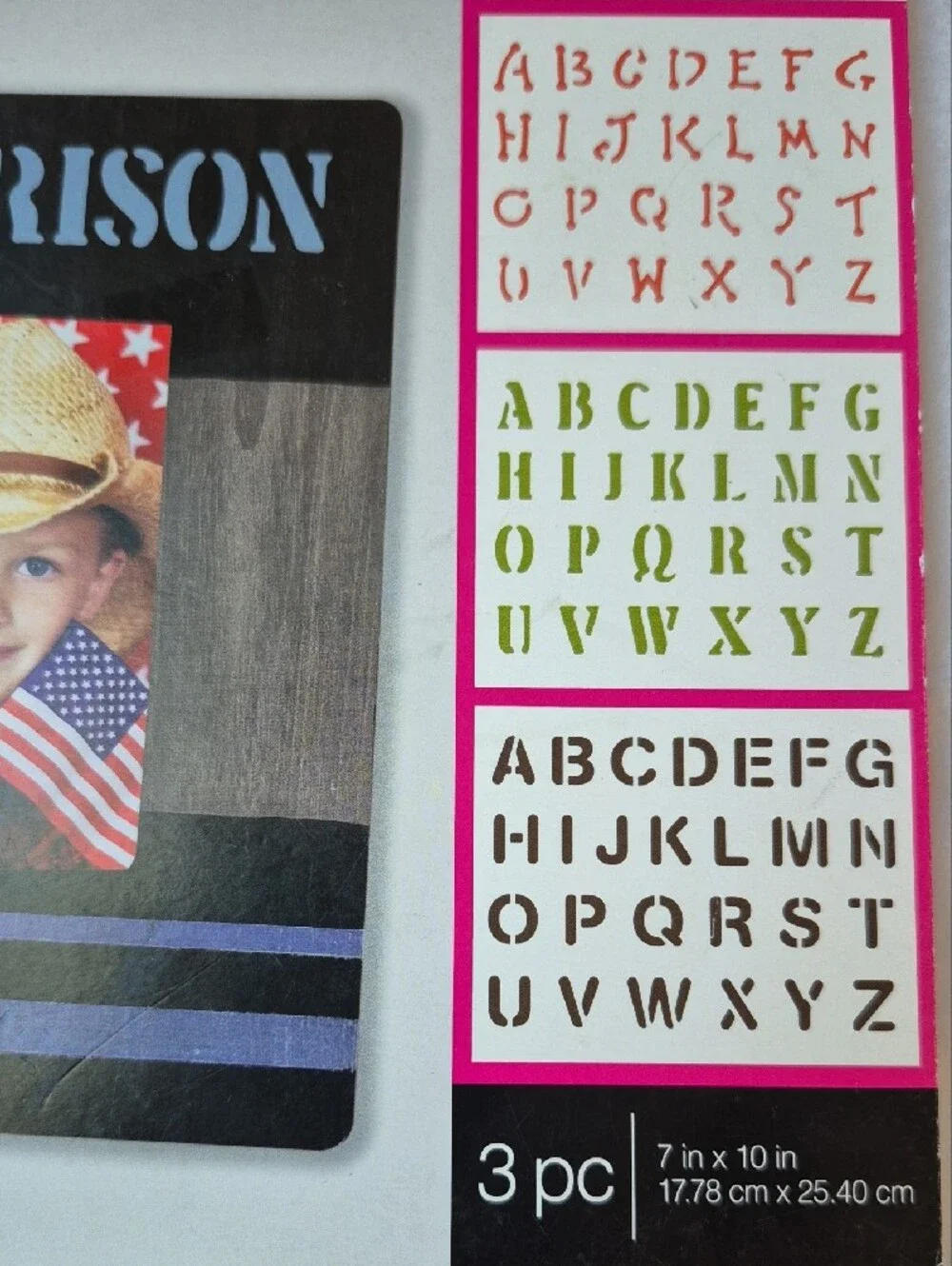 NWT Plaid FolkArt Alphabet Letter Stencil Sheet Value Pack